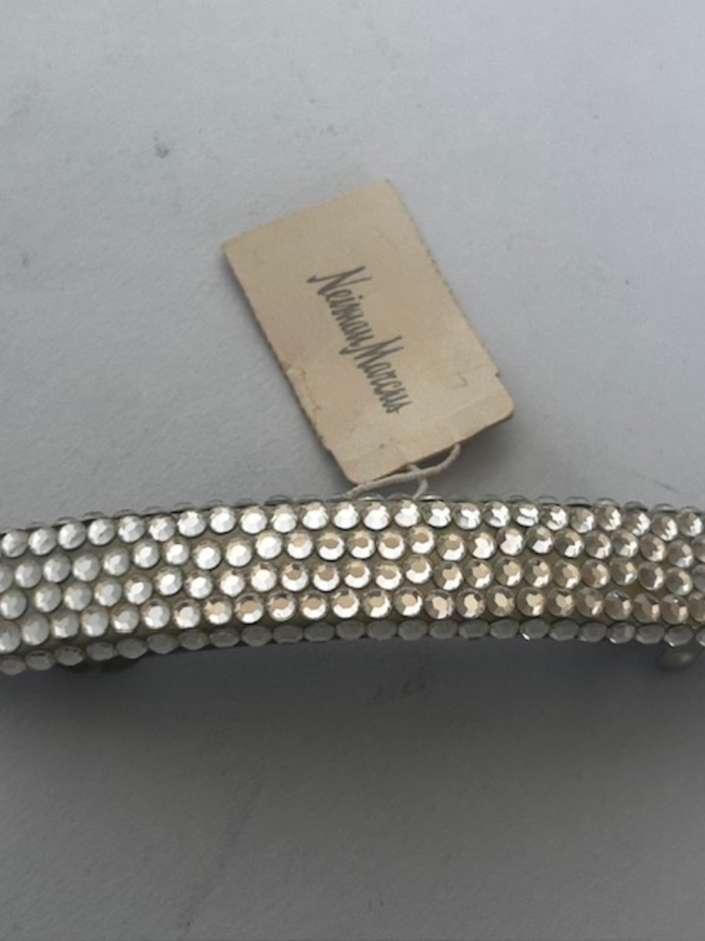 Vintage Neiman Marcus 4 Row Rhinestone Barrett--NWT